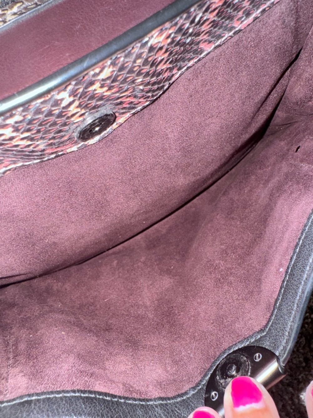 Coach 2019 Dreamer 36 ColorBlock Snakeskin Detail Satchel Shoulder Bag Crossbody - Picture 8 of 15